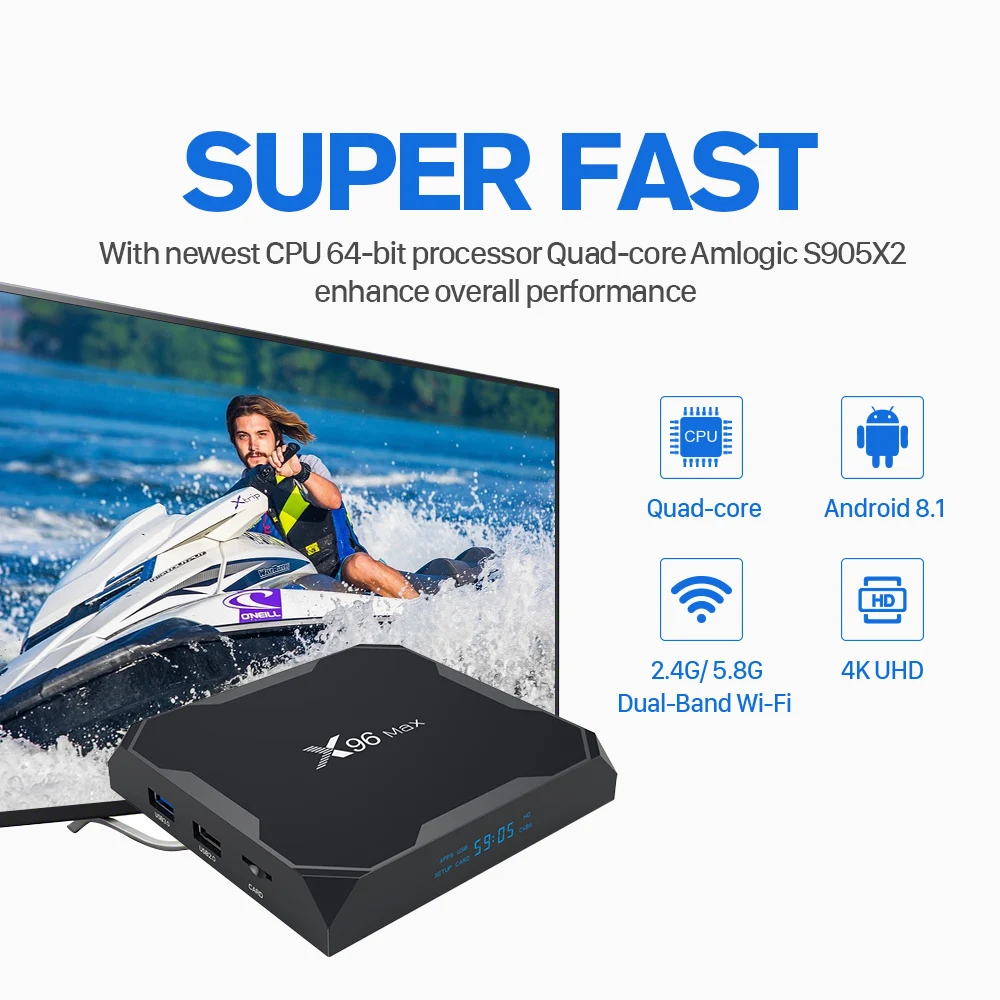 IUDTV Pro IPTV Subscription France Arabic Sweden X96 MAX Android 8.1 Tv Box 4G 64G IPTV French German Spain Sweden Greek IP TV