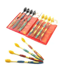 2/4 шт. вкладышей из бамбукового угля, мягкие Зубная щётка оральный уход за зубами Nano Черный кисти кисть Уход за полостью рта чистка зубов Зубная щетка для путешествий Новинка