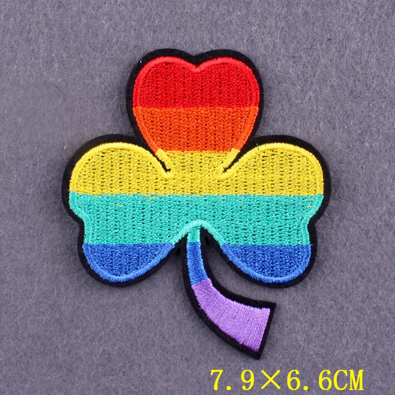 Love is Love Badges Gay Pride LGBT Patch Iron On Patches For Clothing Stickers Rainbow Patches On Clothes Stripes Accessory 