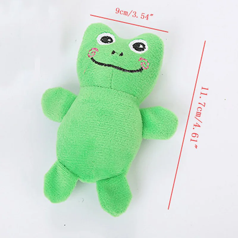 Pet Cat Plush Bear Frog Squirrel Shape Catnip Toy Super Soft Fabric Animal Modeling Attracting Cats Playing Pet Supplies