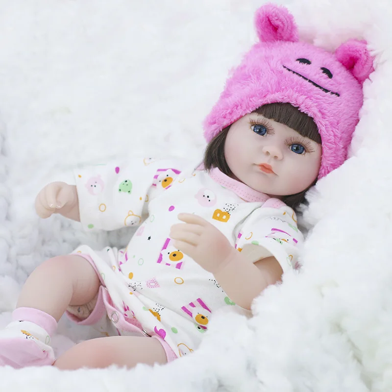 17 дюймов 43 см Высокое качество reborn baby doll игрушка мягкий силиконовый восхитительный реалистичный ребенок день рождения и Рождественский подарок - Цвет: No.2