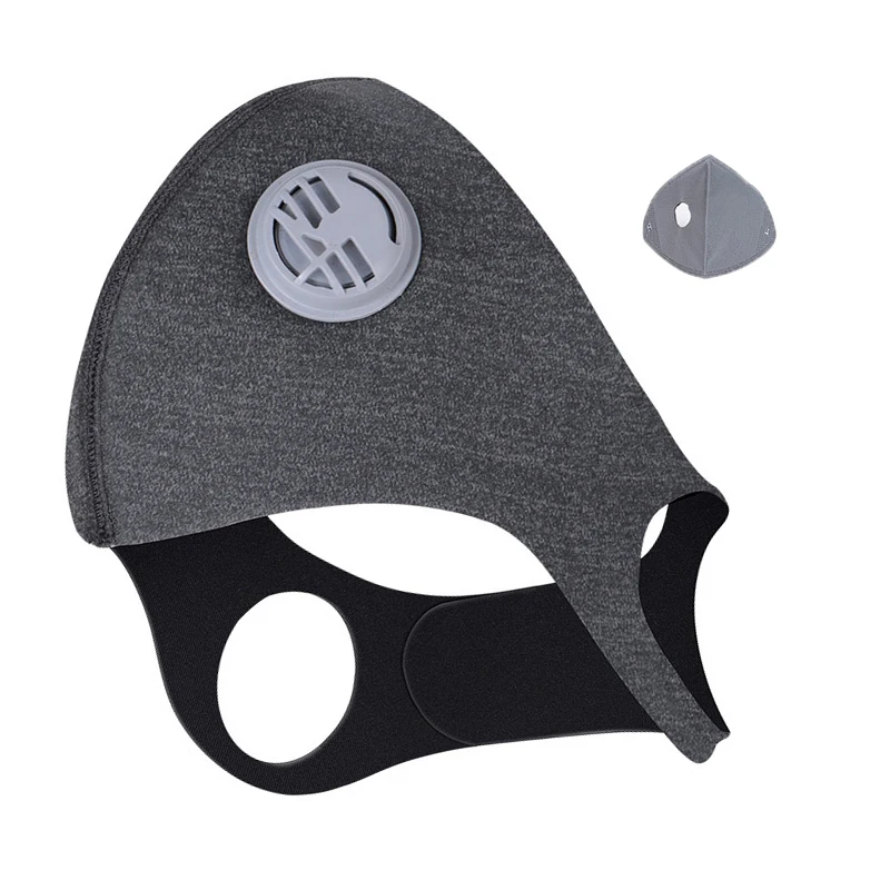 

Unisex Anti-dust Cycling Face Mask Cover easy to wear For Running Bike Bicycle Breathable Micro Fiber+2.0 Foam
