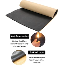 Горячая Распродажа 30x50 см 6 мм Авто Клей Deadener хлопок Ван звукоизоляция омертвевающая изоляция Закрытая ячейка пена