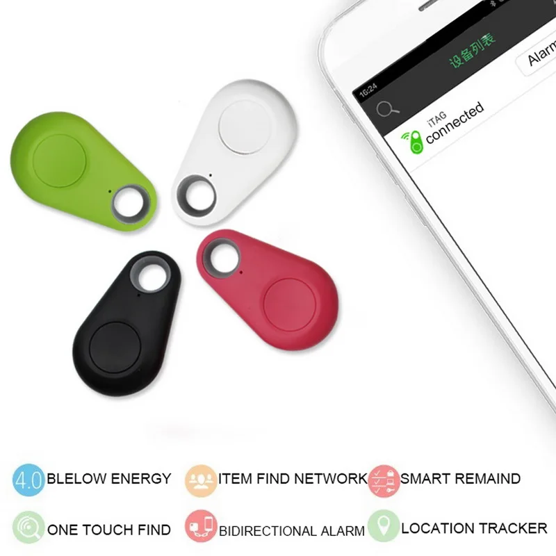 Mini Smart Bluetooth GPS Tracker Locator Alarm Wallet Finder Key Keychain Pet Tracker Child Carphon phone Anti Lost Remind