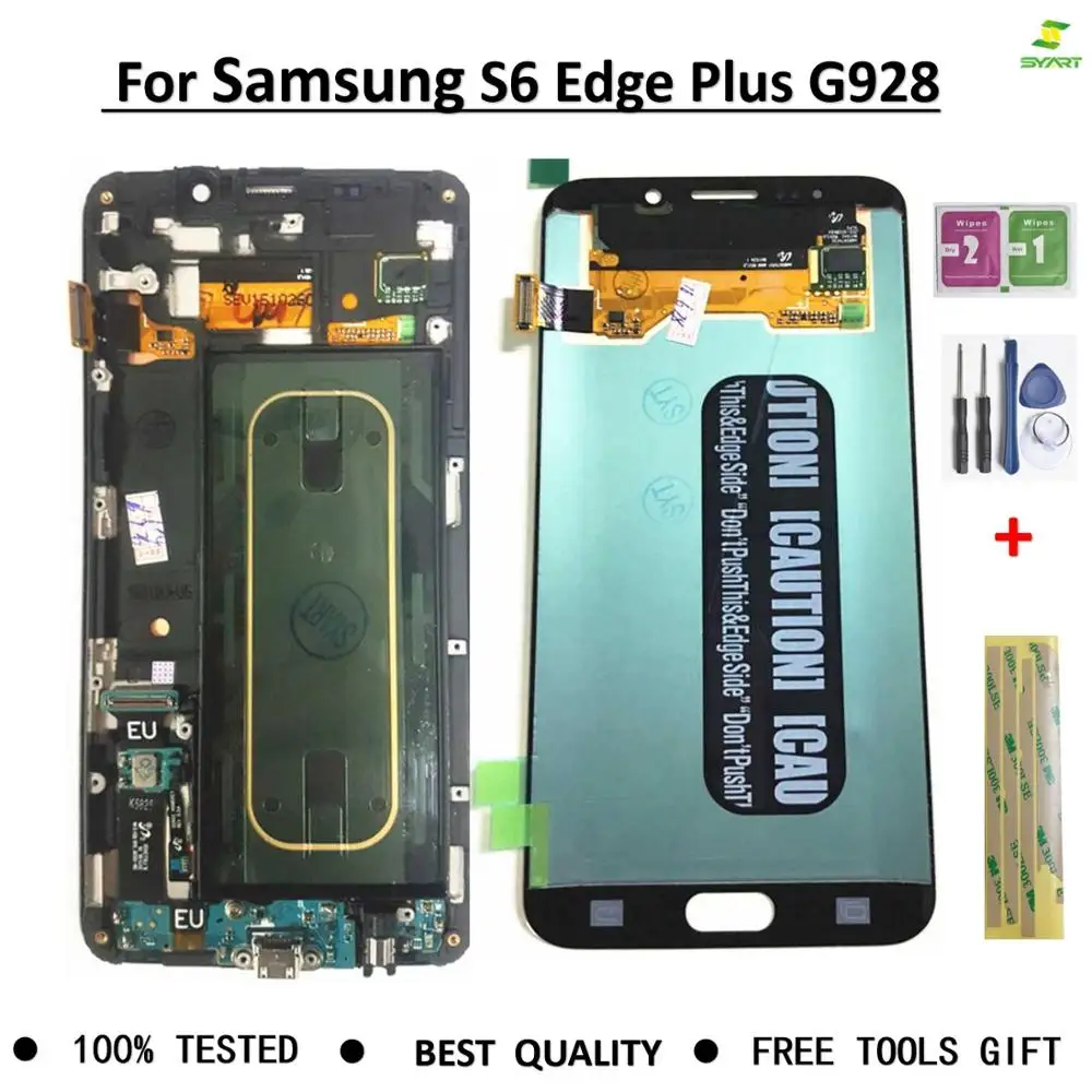 Экран дисплей 5," для samsung Galaxy S6 Edge Plus lcd G928 G928F дисплей+ рамка сенсорная качественная сборка Замена полные части