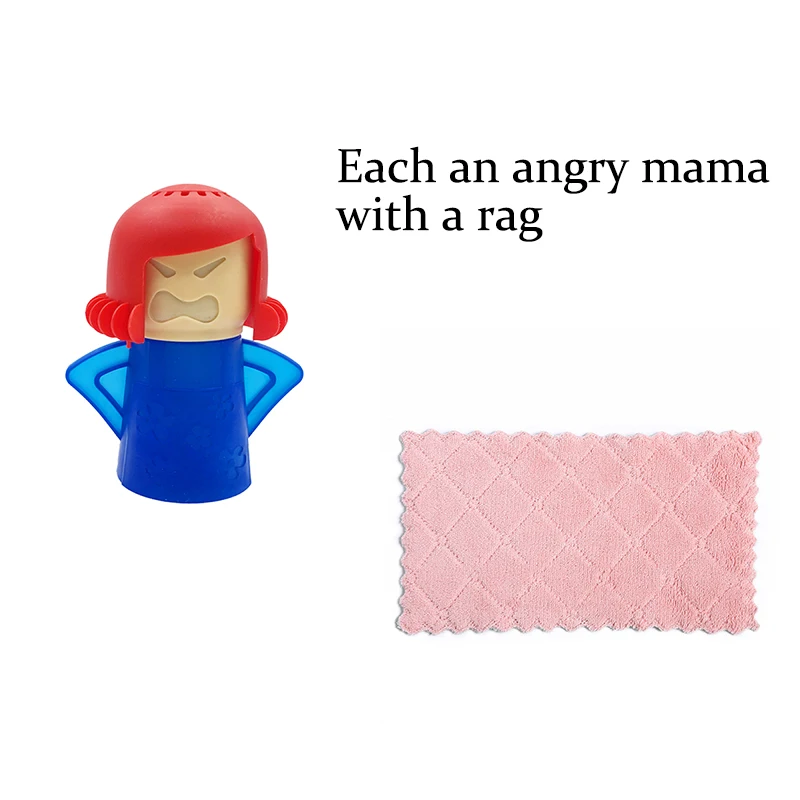 Angry Mama Microwave Oven Cleaner Steam Clean Kitchen Gadget Cooking Tool -  AliExpress