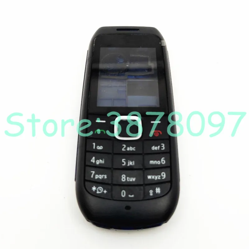 Black Чехол для Nokia 1616, дверная рама+ задняя крышка батареи+ клавиатура+ логотип - Цвет: Black