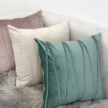 Solid color super soft High grade Pillow Cover Home Decorate Pillow Case Office Sofa Cushion Cover