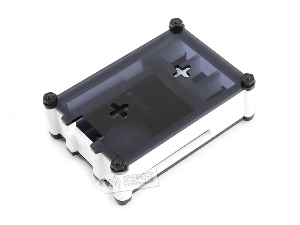 PI4-CASE-B Raspberry Pi 4 корпус типа B черный/белый акриловый чехол для Raspberry Pi 4, с охлаждающим вентилятором