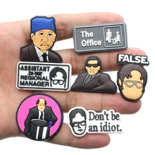 Breloques de chaussures en PVC Style bureau, 1 pièce, bricolage amusant, décorations, sandales ajustées, boucle unisexe, cadeaux pour adultes, en vogue 