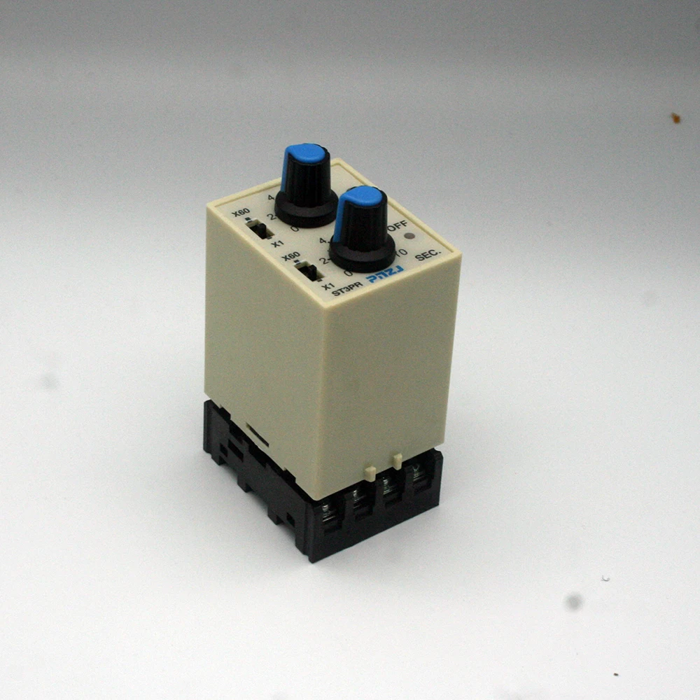 Contadores Elétricos com Base de Soquete Digital Timing Relé St3pr Jsz3p 220v ac 110v