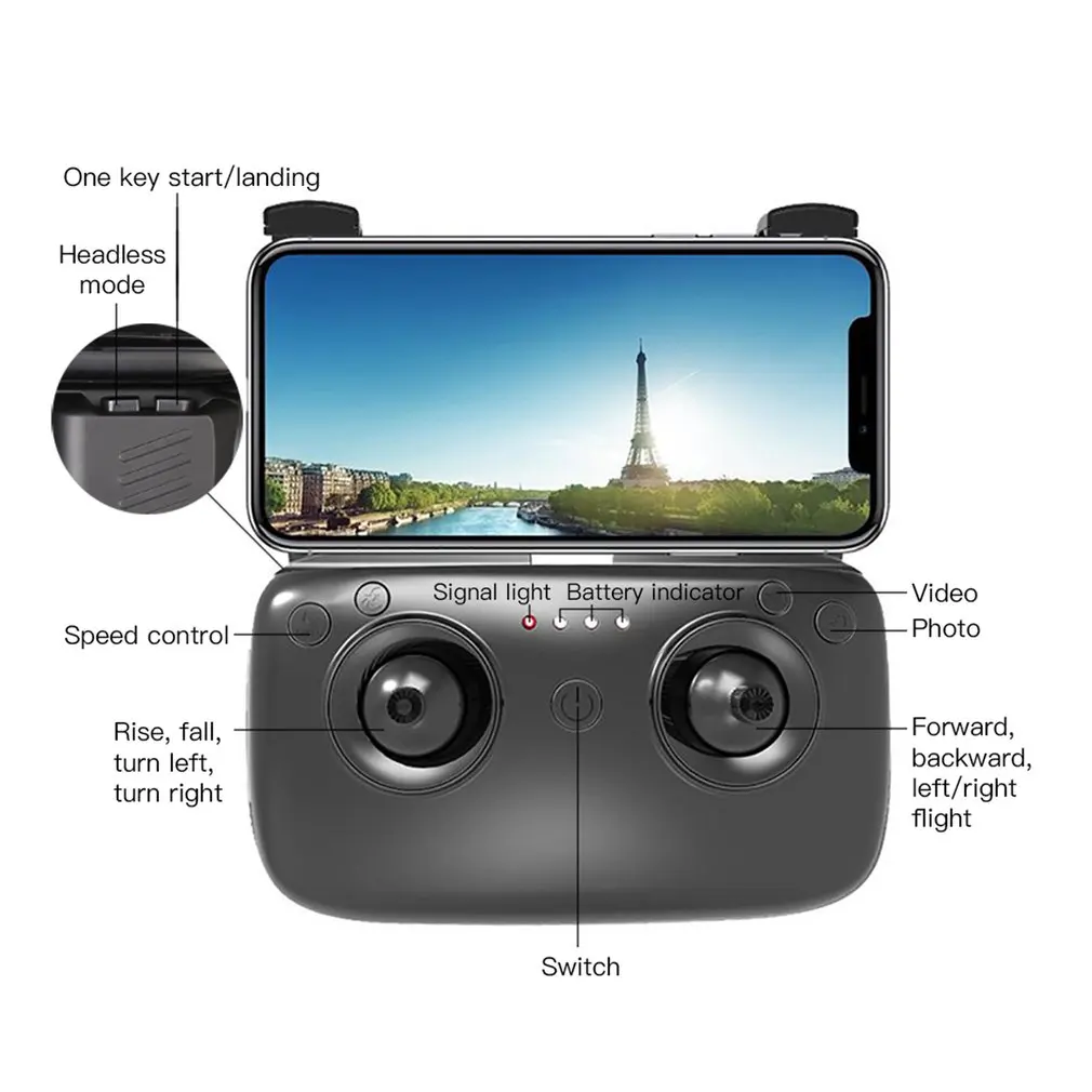 SG900 складной Профессиональный Дрон с двойной камерой 720P 4K селфи WiFi FPV широкоугольный оптический поток RC Квадрокоптер вертолет игрушки