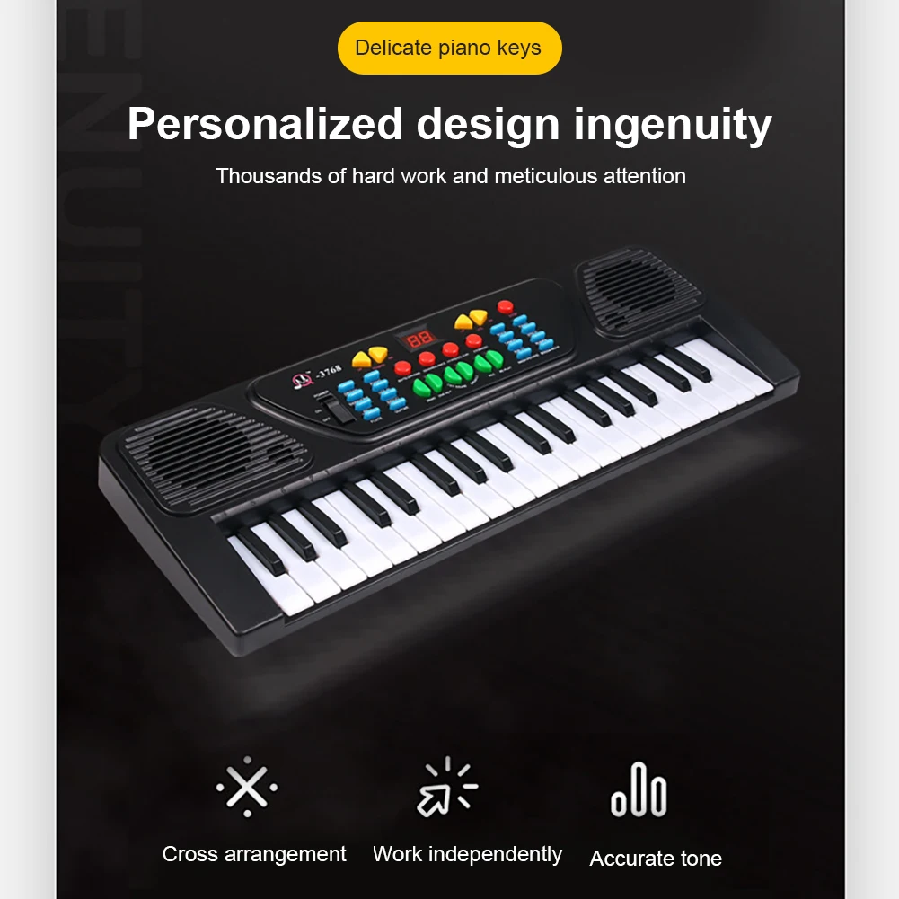 

Multi-function 37-Key Electronic Keyboard Piano Musical Teaching Instruments Toy with Children Kids Musical Toy Gifts