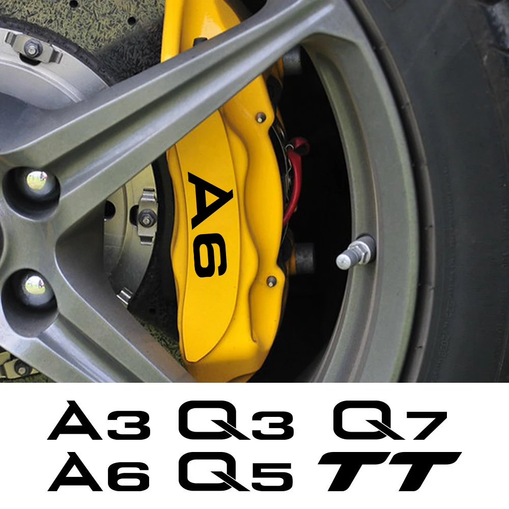 Наклейка на тормозной суппорт для Audi A3 8P 8V A4 B8 B6 A6 C6 C5 A5 Q5 8R Q7 4L Q2 Q3 8U F3 Q8 TT 6 шт. |