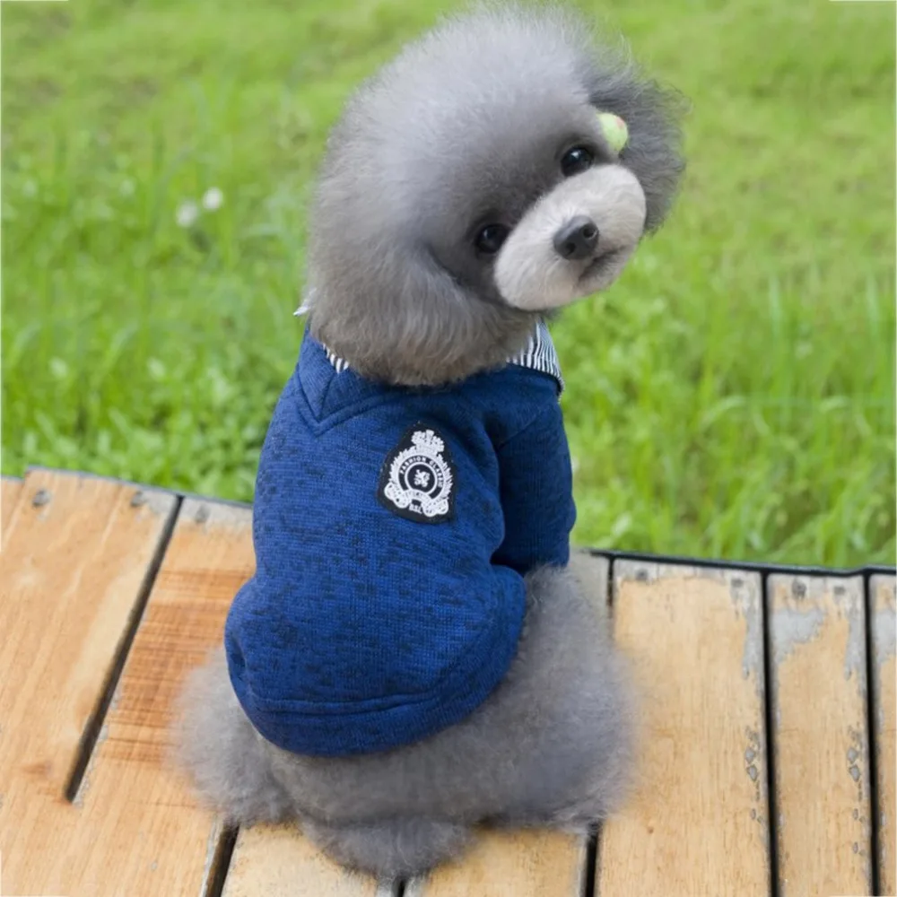 Корейский стиль, свитер пуговицы для домашних собак, флисовые куртки для щенков, Свитера на 2 ноги, шерстяная одежда для маленьких, средних и больших собак