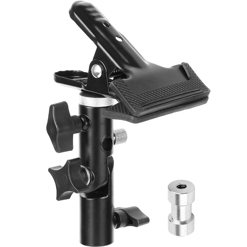  Reflector Stand Holder Light Stand Bracket Mount Umbrella Bracket Photography Studio Heavy Duty Met