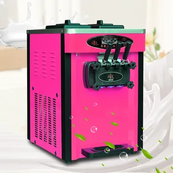 

Commercial Ice Cream Machine Desktop Soft Ice Cream Maker for Amusement Parks Snack Shops School Stores