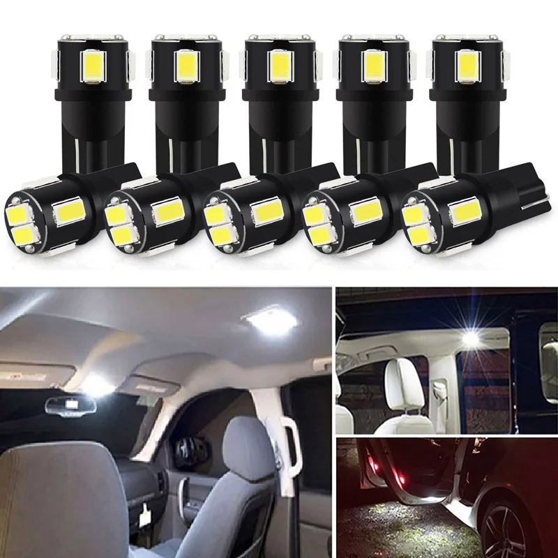 10 шт. светодиодный стояночный светильник T10 W5W Canbus 194 168 для Toyota Camry Corolla Chr Rav4 Yaris Verso