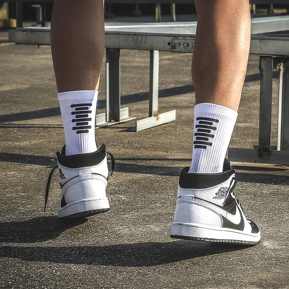 Summer Men Professional Sport Cycling Running Hiking Tennis Socks Breathable Non-Slip Compression Soccer Socks Baasploa