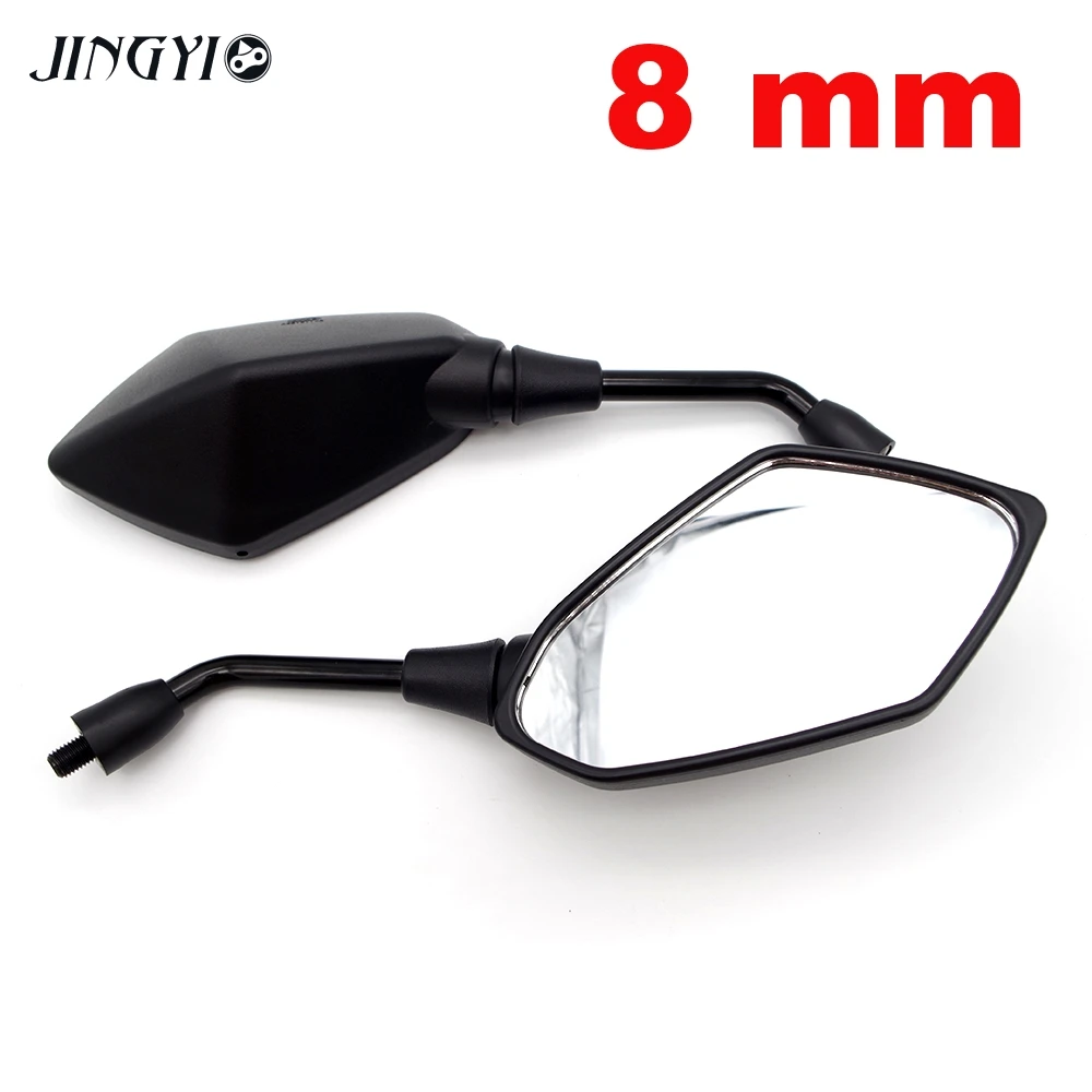 8 mm Retroviseur мото мотоцикл зеркало аксессуары для мотоциклов s1000r harley softail hyosung gt250r kawasaki vulcan s suzuki - Цвет: 8 mm
