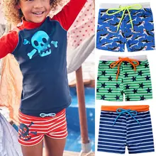 Коллекция года, модные летние шорты для мальчиков, шорты для серфинга, пляжные, вечерние, с мультяшным принтом