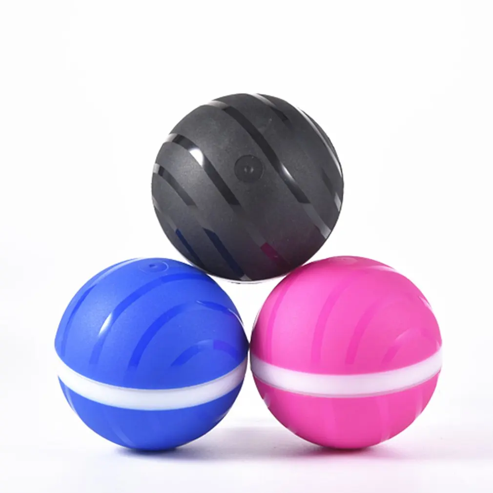 Active Jump Ball Dog Toy USB Electric Pet Ball LED Rolling Flash Elastic Ball Cat Automatic Roll Fun Interactive Toy