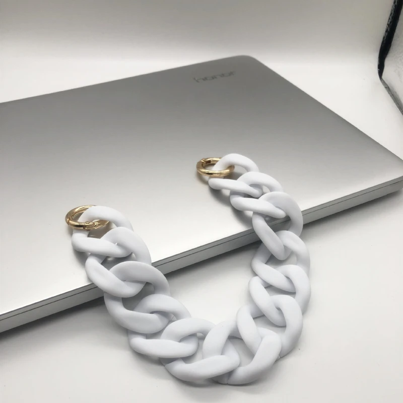 

Hot Selling 30CM 40CM 100CM Acrylic Chains Resin Chains Plastic Chain for Handbags Accept Make Custom Length