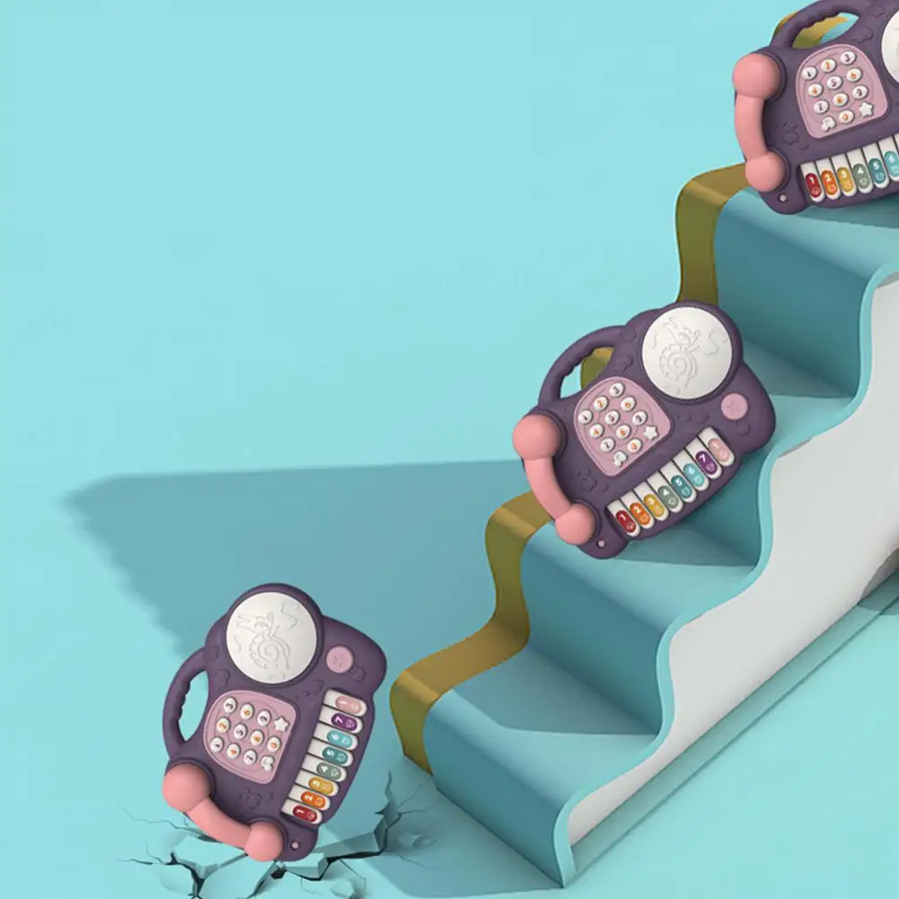 Детские музыкальные игрушки мультфильм клавиатура пианино электронные образовательные игрушечные телефоны стук подарок для детей