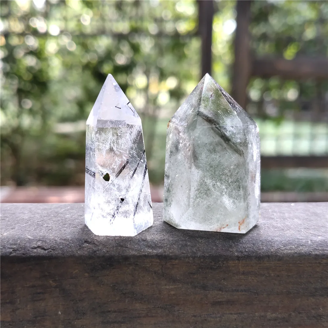 Phantom Black Hair кварцевый башня кристалл камень остров Камни Кристаллы Wicca Cristal Пьер Природный Исцеление Декор подарок Медитация