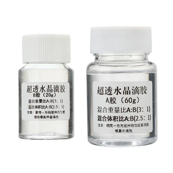 

80g Ultra Transparent UV Resin Glue AB Crystal Glue resina Two Component Epoxy Resin Quick Drying Jewelry Tools эпоксидная смола