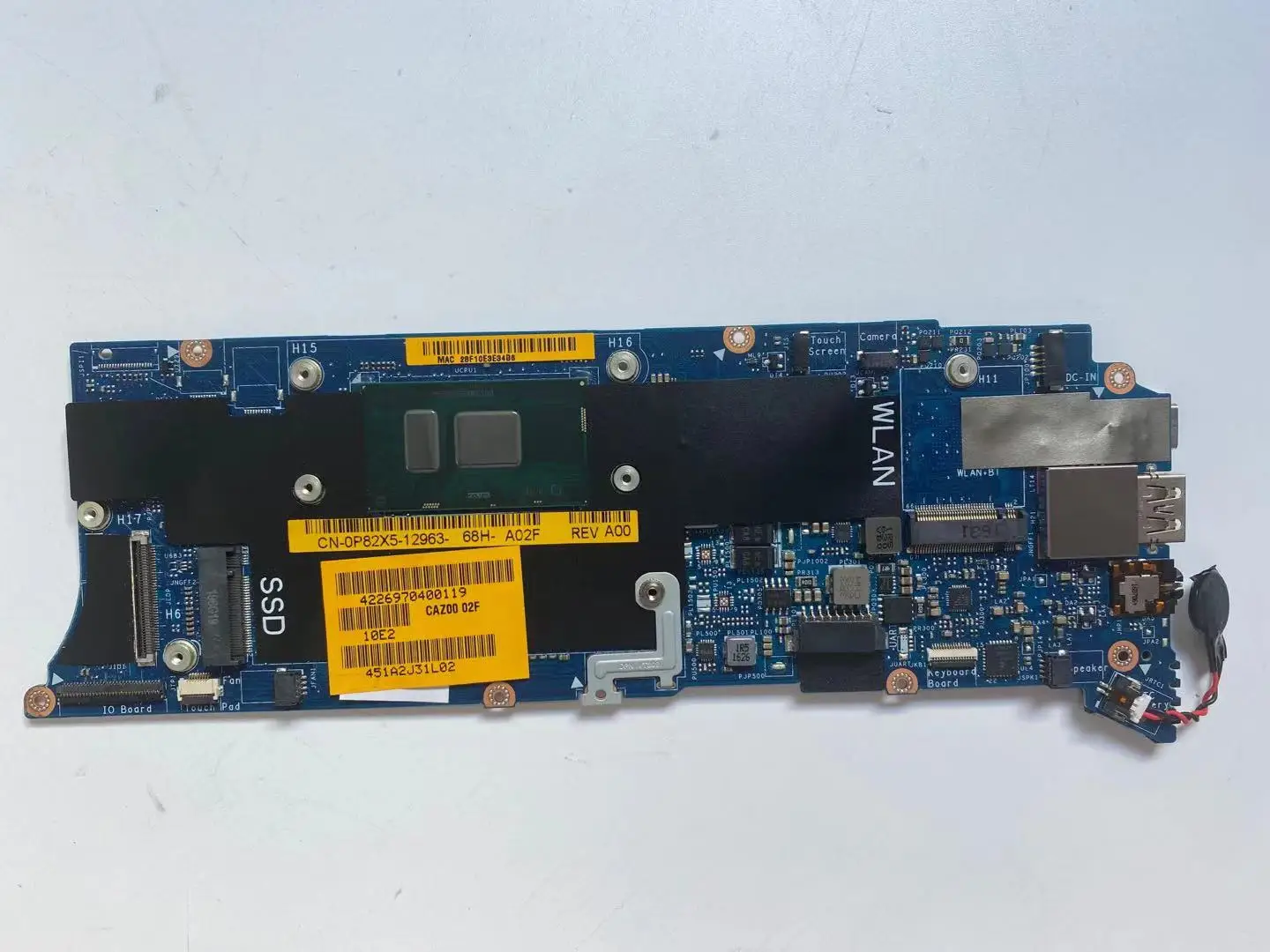 Материнская плата для ноутбука 0P82X5 LA-D841P DELL XPS 13 9360 с i3-7100u 4 Гб оперативной памяти
