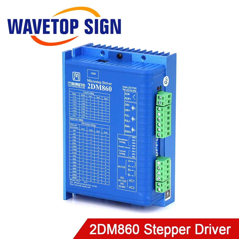 MA860C Stepper Motor Driver – 2-Phase Microstep, 18-80VAC, For NEMA34 86 Motors