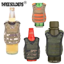 Стиль армейских фанатов, маленький мини-жилет, набор для украшения пива и вина, крутая кукла, камуфляжный жилет