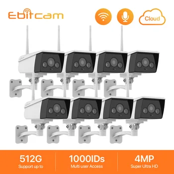 

Ebitcam 4MP Wireless Security Camera System IP Camera Wifi Outdoor Spotlight Night Vision Cloud IP Camera Wifi SD Card