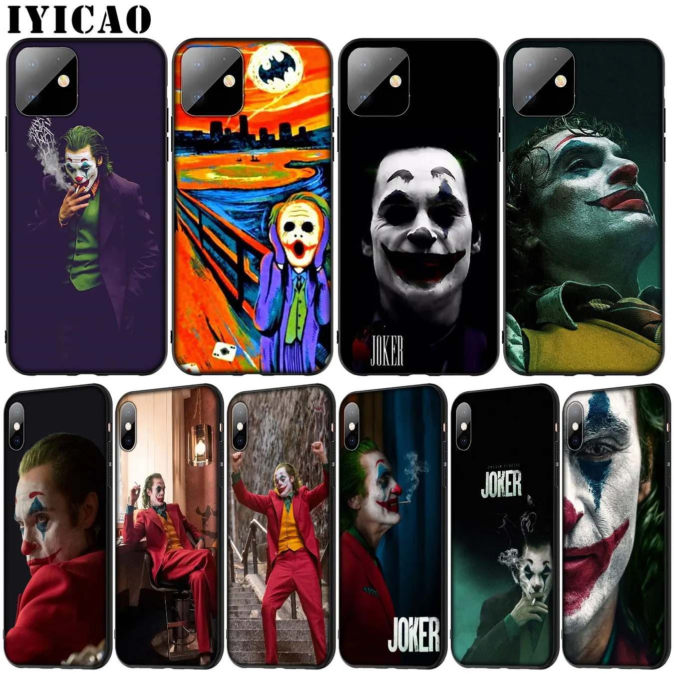 Мягкий силиконовый чехол Joaquin Phoenix funny joker для iPhone 11 Pro XR X XS Max 6 6S 7 8 Plus 5 5S SE черный