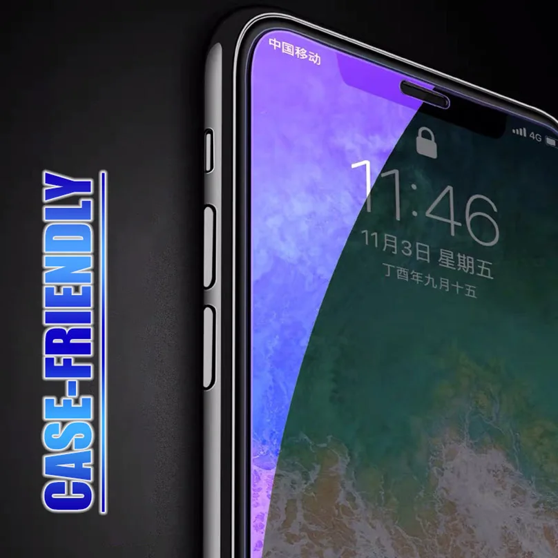 Защитное закаленное стекло с защитой от синего излучения для Iphone 11 Pro Xs Max X Xr Iphone 7 8 6s 6 Plus 5 5S Se