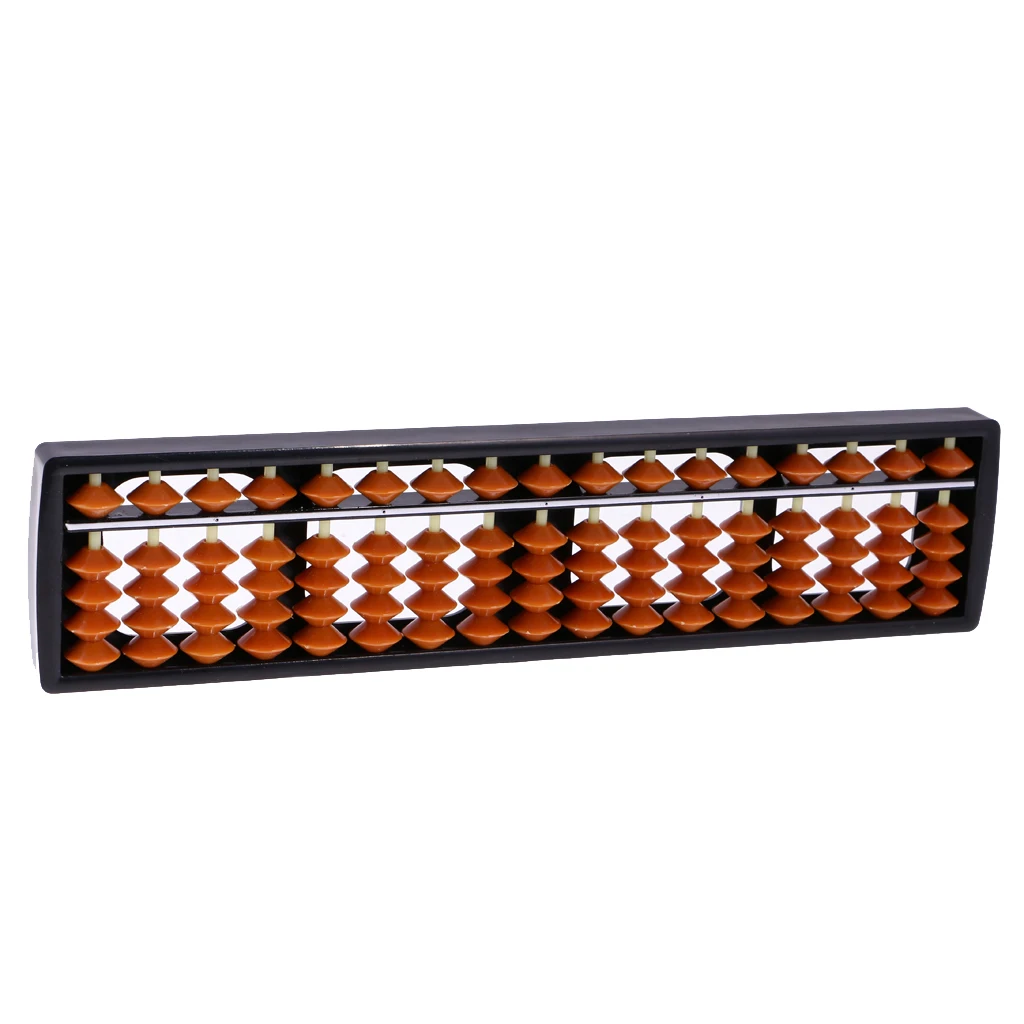 Portable 17 Rods Plastic Beads Abacus Soroban Count Number Tool Early Learning Math Toy