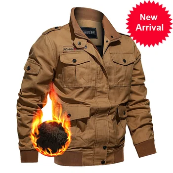 

Collar Spring Stand Jackets Men's Casual Flight Jacket Men Military Bomber Jacket 2020 Plus Size Cotton Coats Windbreakers