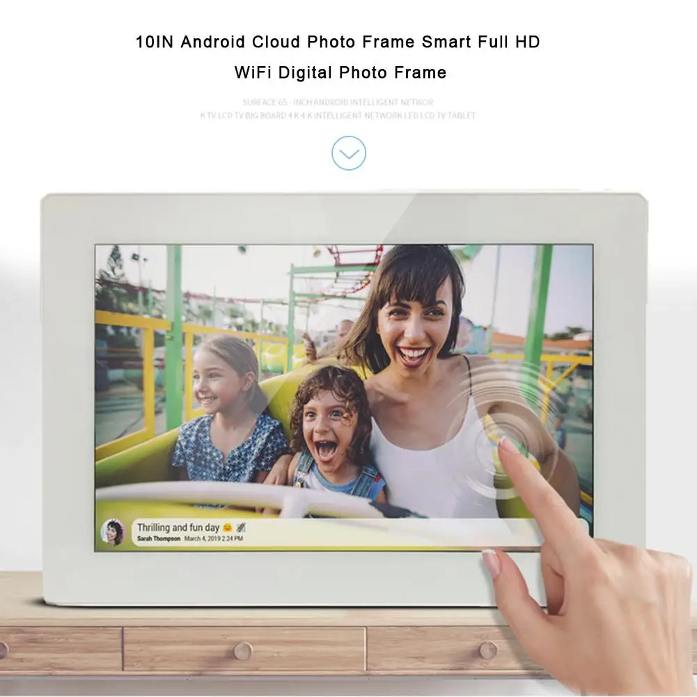 10IN Android облачная фоторамка Смарт Full HD WiFi цифровая фоторамка