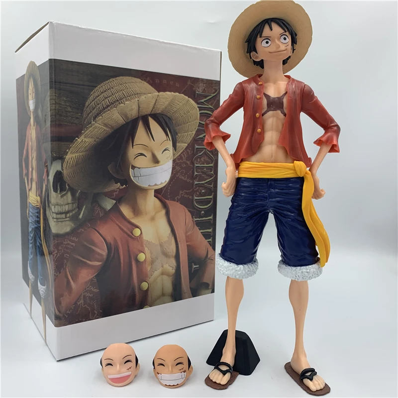 Один печенье Luffy 3D2Y Big Stand Ver. ПВХ экшн фигурка OP Sanji Zoro Коллекционная модель 27