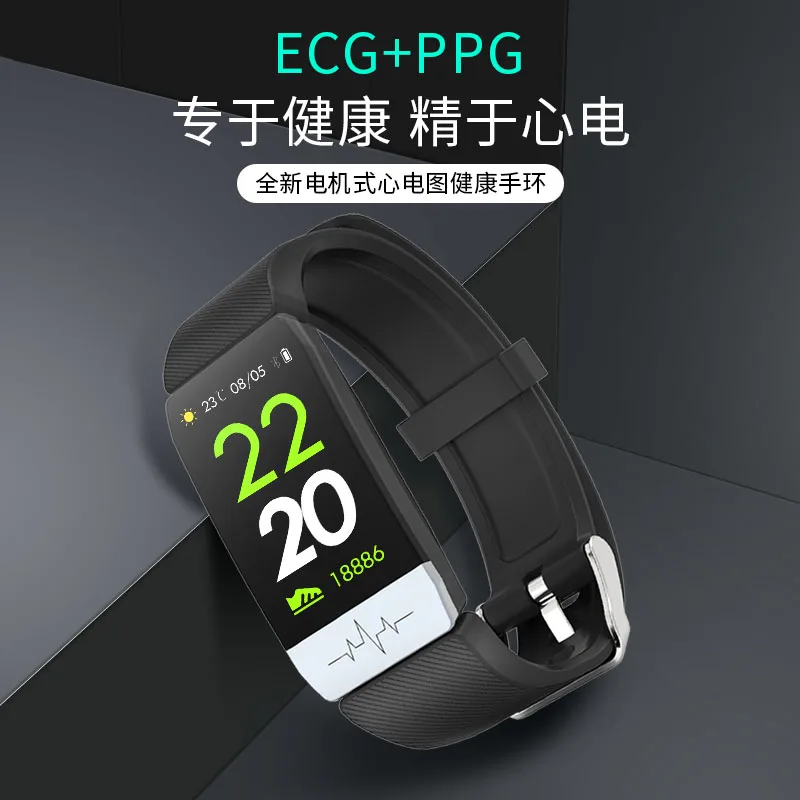 Q1S смарт-Браслет фитнес-трекер ECG+ PPG водонепроницаемый монитор сердечного ритма погоды и погоды смарт-браслеты для IOS Android