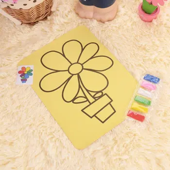 

Children Cartoon Handmade Sand Painting Learning Education Toys DIY Drawing Toys Kindergarten Teaching Tools L