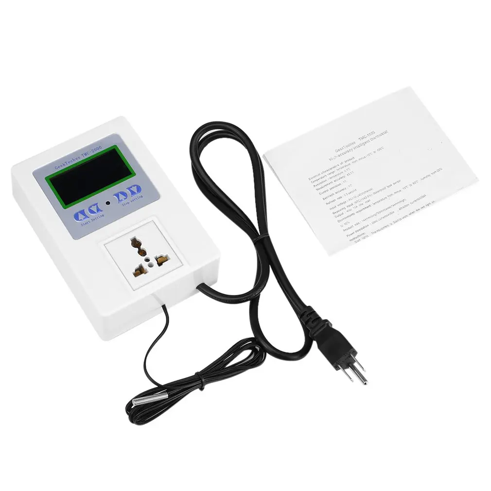 

AC110-240V 10A LED Thermoregulator Wired Temperature Controller Thermostat Heating Control Switch with Sensor TMC-1000/2000