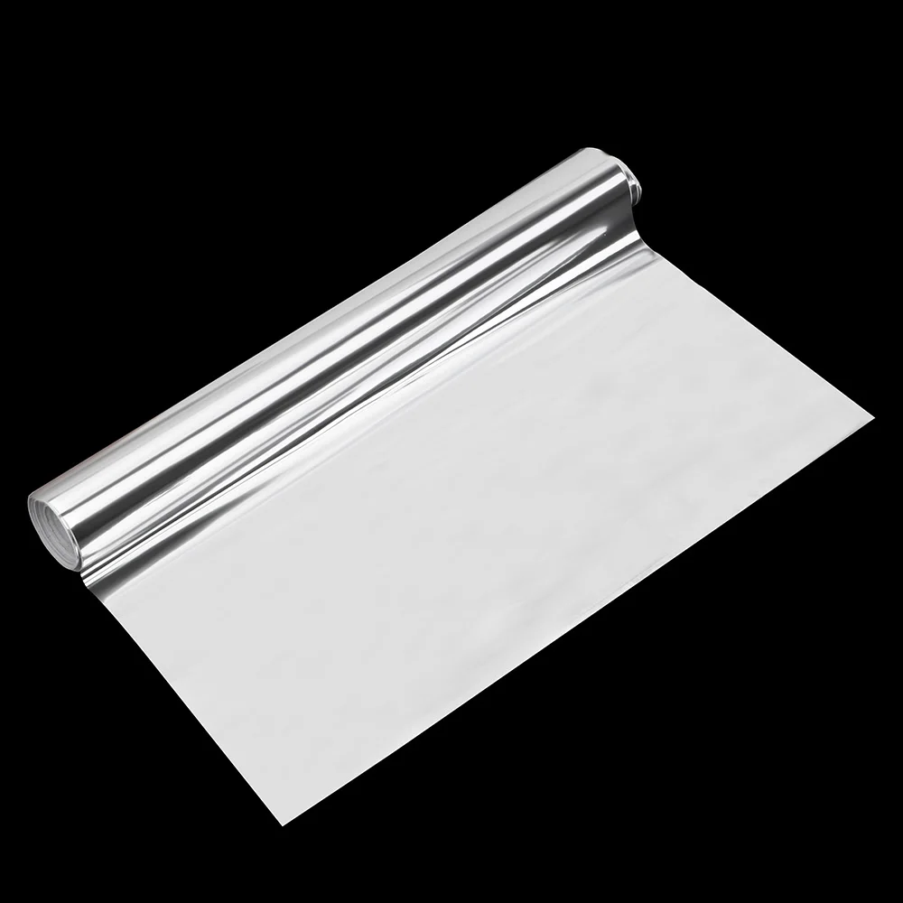 FORAUTO Flexible Silver Chrome Mirror Vinyl Wrap Film Car Sticker Car-styling Car Stickers Decals Sheet DIY High Stretchable