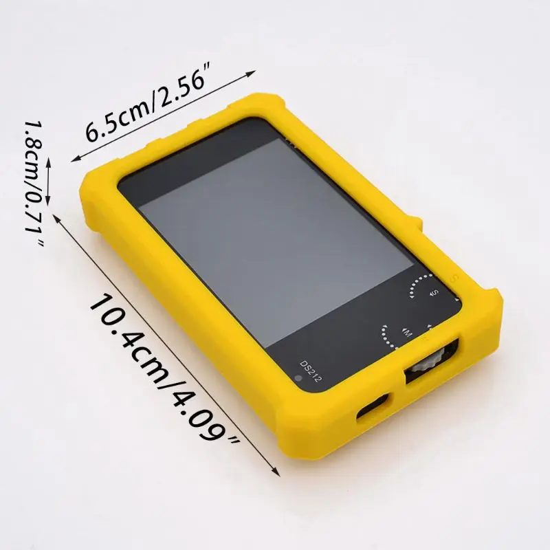 Yellow Silicone Case for DS213 Mini Pocket Size Digital Portable Storage Oscilloscope with 1Pcs Ring Bracket Oscilloscope Silicone Case