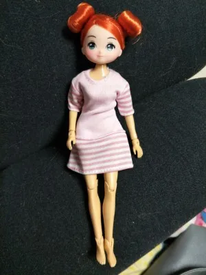 Новая кукла голова для 10 см кукла милая улыбка лицо девочка кукла голова тело с волосами девушка игрушка для девочек