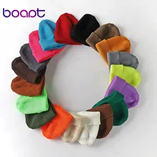 Зимняя вязаная короткая шапка унисекс с дыней, мужская и женская шапка, шапка в стиле хип-хоп для взрослых, теплая шерстяная вязаная эластичная Лыжная шапка, 6 цветов