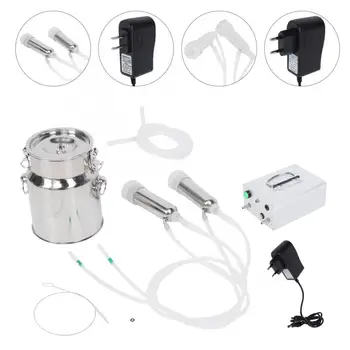 

Electric Milker 14L Charging Portable Household Electric Goat Cow Milking Machine Milker with Vacuum-Pulse Pump 100-240V Tools