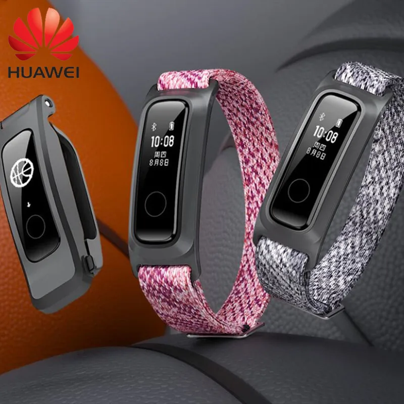 Huawei Honor Band 5 Баскетбол издание ж/металлический ремешок, умный браслет часы AMOLED сердечного ритма фитнес-трекер сна Спорт