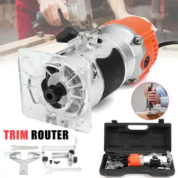 

850W 33000rpm Woodworking Electric Trimmer Wood Milling Engraving Slotting Trimming Machine Hand Carving Machine Wood Router